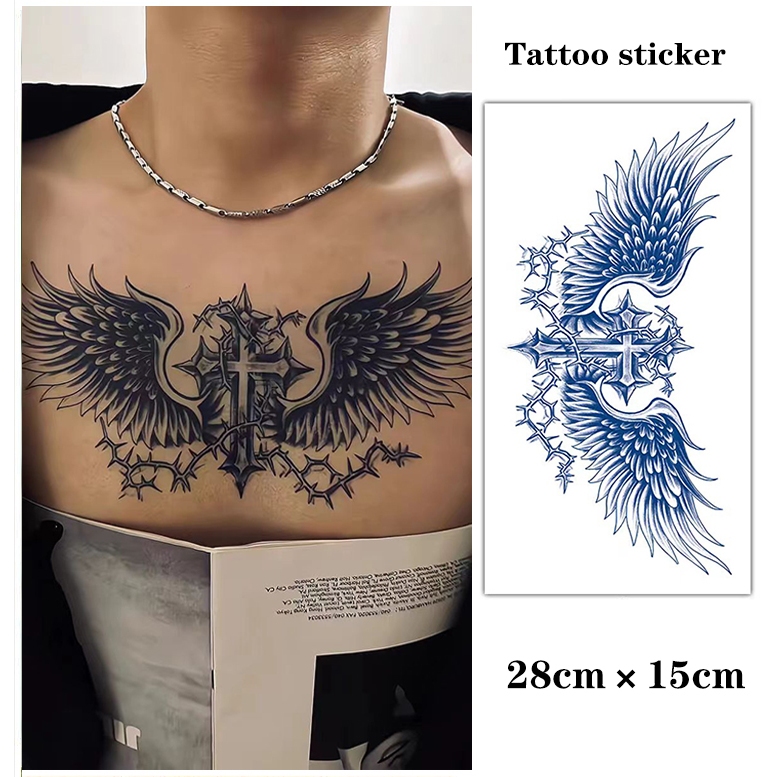 【COCO Magic tattoo】สติกเกอร์รอยสักชั่วคราว กึ่งถาวร กันน้ํา ติดทนนาน 15 วัน 28 ซม.*15 ซม.