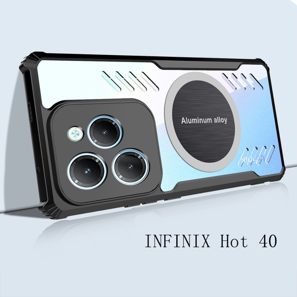 ปลอกสําหรับ infinix Hot 40 Pro กรณี Graphene การกระจายความร้อนป้องกัน Anti Drop Esports สําหรับ infinix Hot 40 30 20 11 10 Play 40i 30i 20i 20S 11S NFC ฝาครอบ