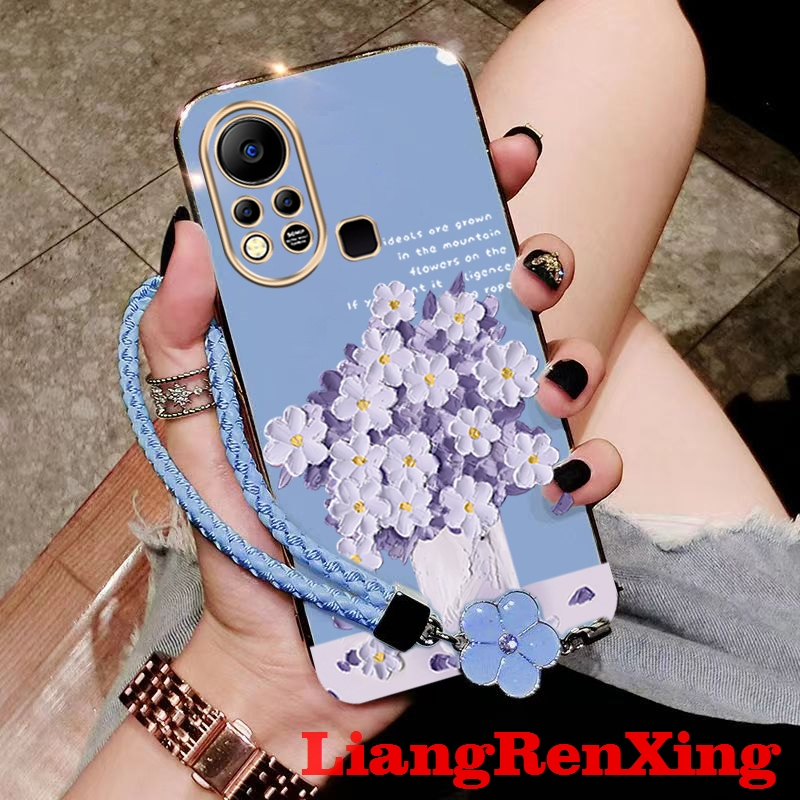 เคส ปลอก infinix hot 11s infinix hot 11s nfc hot 11 เคสโทรศัพท์ดอกไม้การ์ตูน Softcase Electroplated ซิลิโคนกันกระแทก Protector Smooth Cover ดีไซน์ใหม่ DDYHHS01