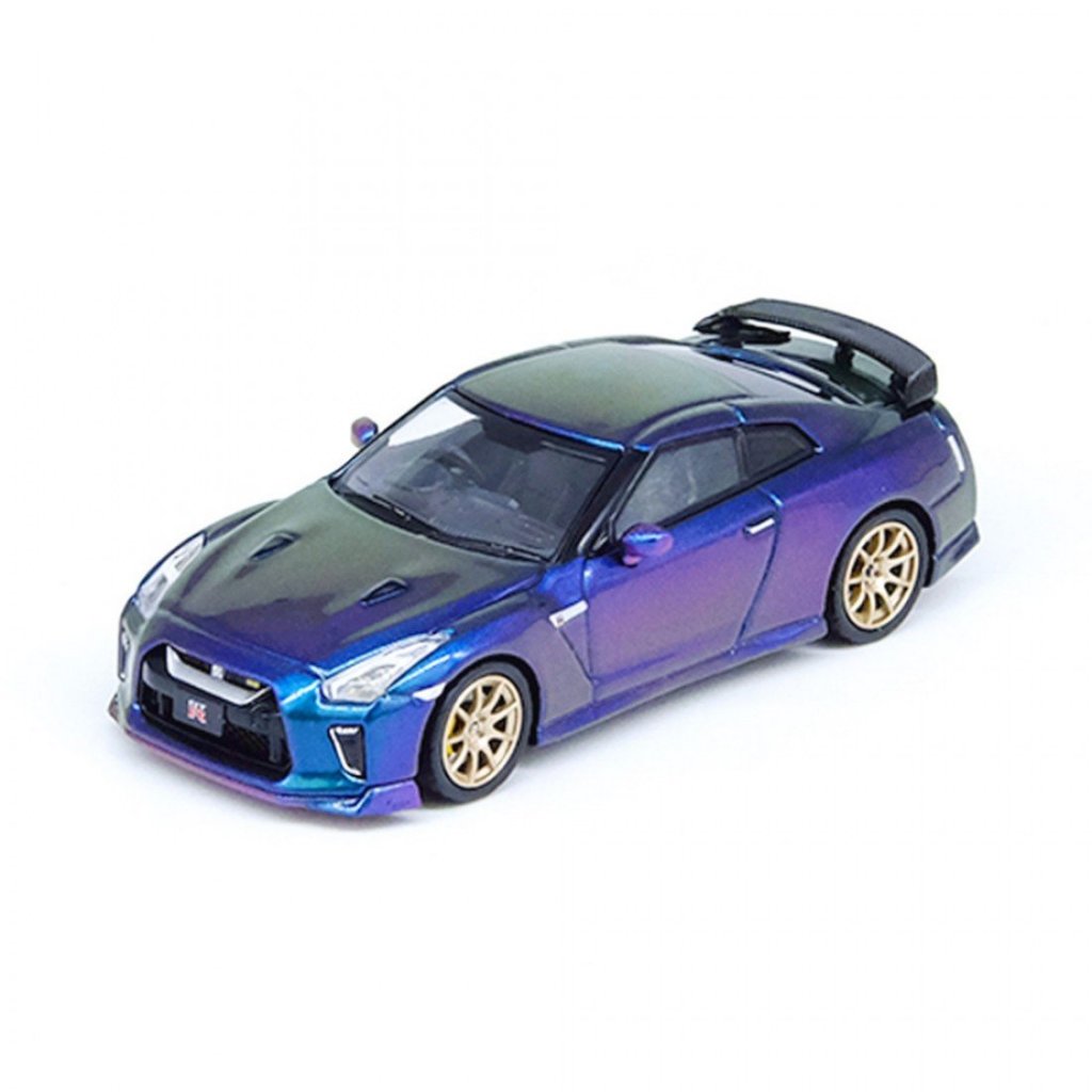 Inno64 IN64-R35TS-MP 1/64 NISSAN SKYLINE GT-R R35 T-SPEC MIDNIGHT PURPLE DIECAST SCALE MODEL CAR
