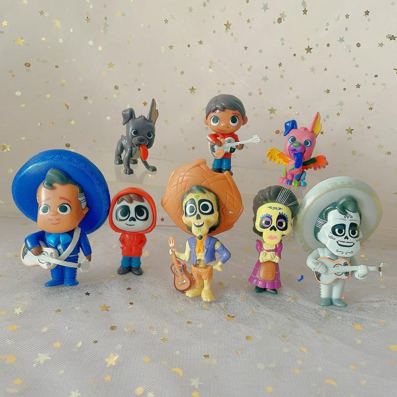 8 ชิ ้ น/ชุด 5-8 ซม.Coco ภาพยนตร ์ Action Figure อะนิเมะตกแต ่ งคอลเลกชันตุ ๊ กตาของเล ่ นสําหรับของขวัญเด ็ ก