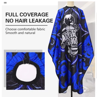 จัดส่งเดี๋ยวนี้ #Blue ผ้ากันเปื้อนตัดผมกันน้ํา Salon Hairdressing Cape ปรับปิด Hairdressing ผ้ากันเปื้อนน้ํา Anti-static Hairdressing Cape เครื่องมือ
