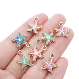 St. kunkka 2-10 ชิ้นจี้ปลาดาวสีสันสดใสสําหรับเครื่องประดับ DIY จี้ทํา