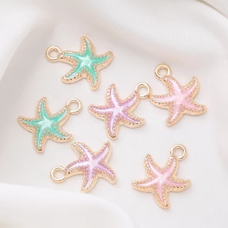 St. kunkka 2-10 ชิ้นจี้ปลาดาวสีสันสดใสสําหรับเครื่องประดับ DIY จี้ทํา