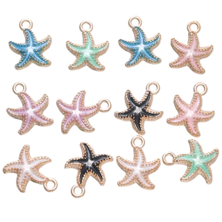 St. kunkka 2-10 ชิ้นจี้ปลาดาวสีสันสดใสสําหรับเครื่องประดับ DIY จี้ทํา