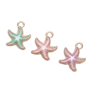 St. kunkka 2-10 ชิ้นจี้ปลาดาวสีสันสดใสสําหรับเครื่องประดับ DIY จี้ทํา