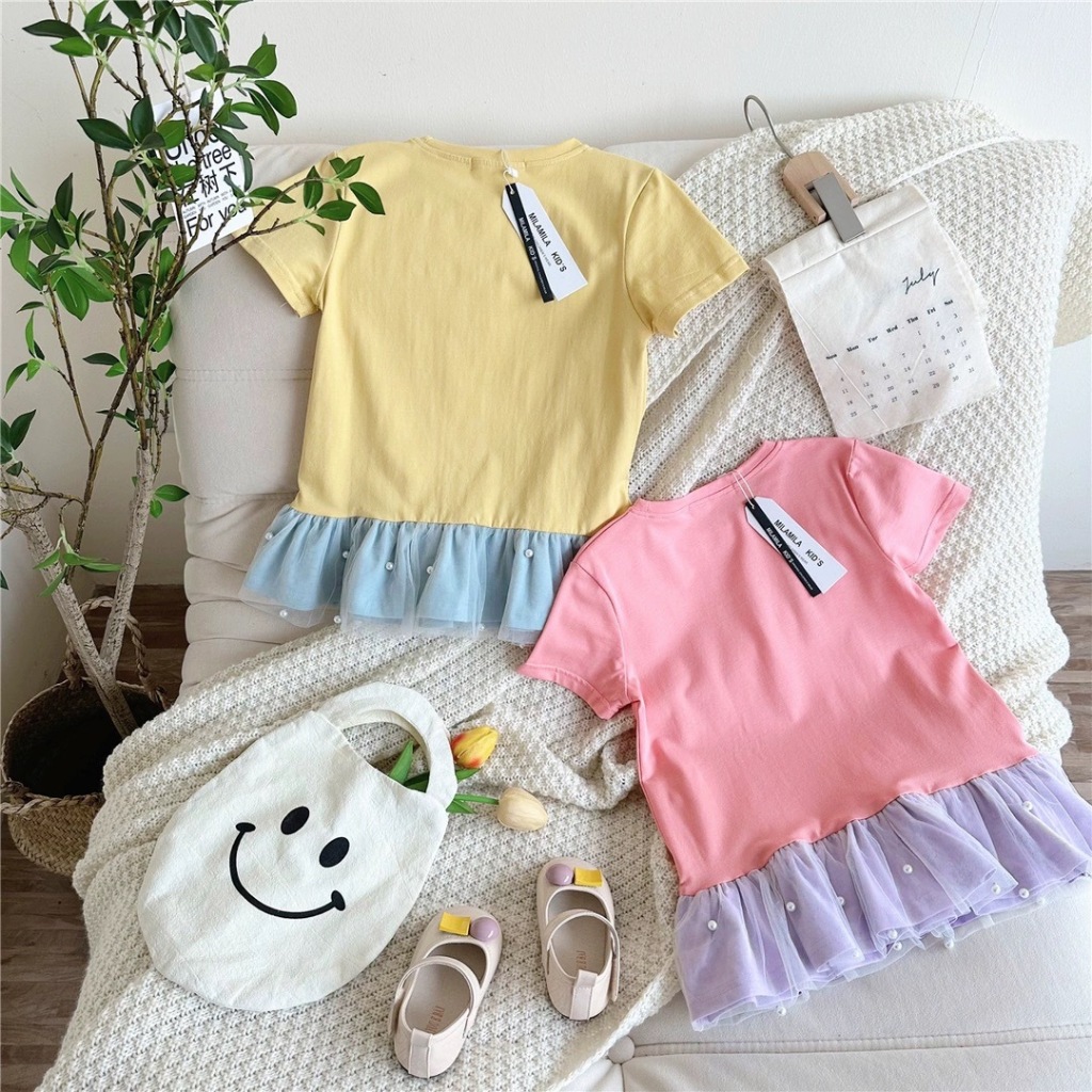 มินิเดรสเด็กผู้หญิง เดรสเด็กแขนกุด พิมพ์ลายทั้งตัว เดรสเด็กผู้หญิง 1-9 ขวบ - รูปที่ 7