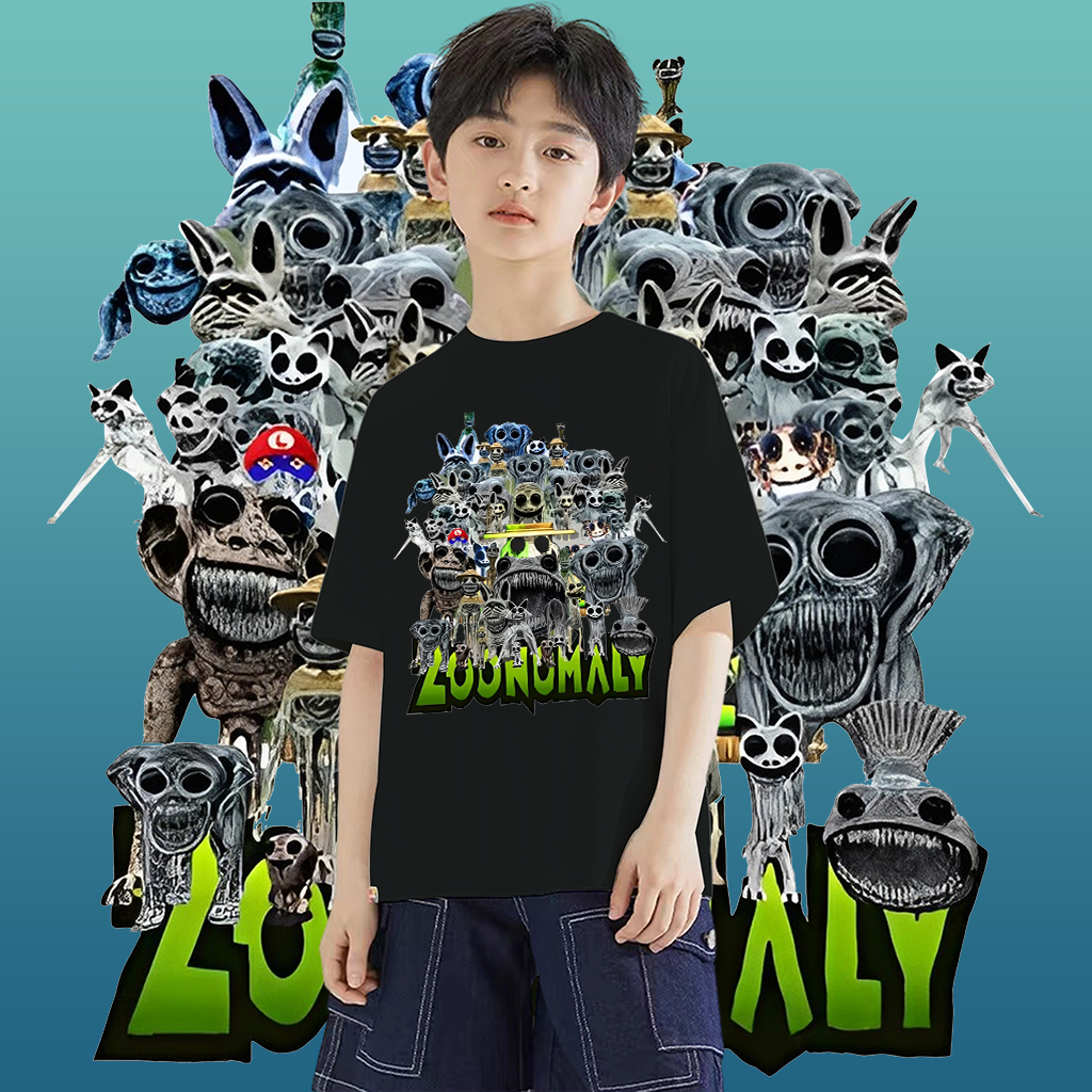 พร้อมส่ง เสื้อยืดเด็ก ZOONOMALY พิมพ์ลาย ผ้าCotton 100% ใส่ได้ ทั้ง ชาย ใส่สบาย ไม่หด ไม่ย้