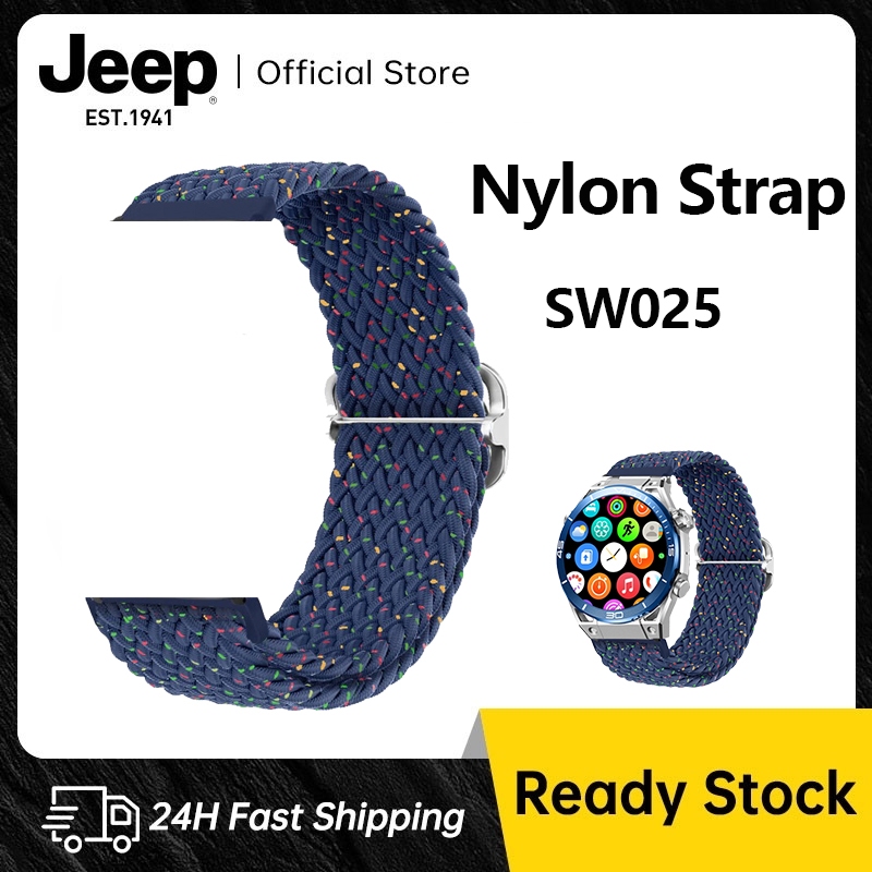 สายนาฬิกาข้อมือหนัง สไตล์วินเทจ สําหรับ Jeep P09 SW025 / สายนาฬิกาข้อมือสเตนเลส / เคส Smartwatch