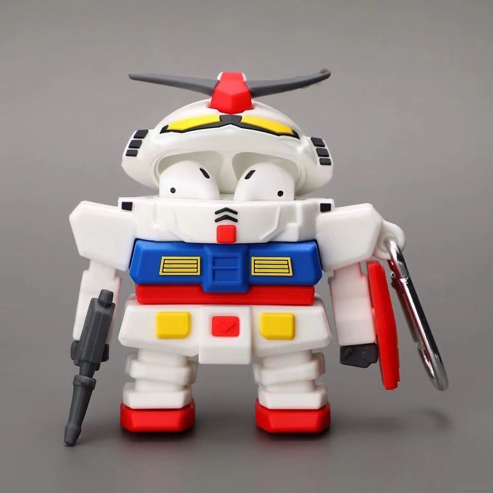 RX-78-2 Gundam 3D ซิลิโคนอ่อนนุ่มสําหรับ Airpods Pro2/Pro กรณีกันกระแทกหูฟังสําหรับ AirPods Pro 3 pr