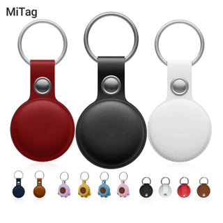 MiLi Mitag เคสป ้ องกันอุปกรณ ์ ป ้ องกันการสูญหายใช ้ สําหรับ Mitag Pet Tracker หนังแขวนบนปลอกคอสัตว ์ เลี ้ ยง