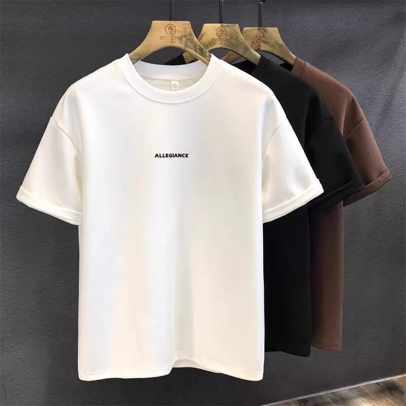 พร้อมส่ง COD เสื้อยืดแขนสั้นผ้าฝ้ายแท้,เสื้อยืดแขนสั้นสบายวินเทจ,เสื้อยืดสบาย ๆ