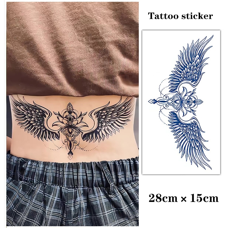 【COCO Magic tattoo】สติกเกอร์รอยสักชั่วคราว กึ่งถาวร กันน้ํา ติดทนนาน 15 วัน 28 ซม.*15 ซม.