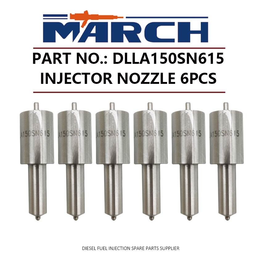 6 ชิ้นหัวฉีดหัวฉีดหัวฉีดเคล็ดลับ DLLA150SN615 สําหรับ MITSUBISHI Fuso 6D22 6D22T 6D22TC 105015-6150