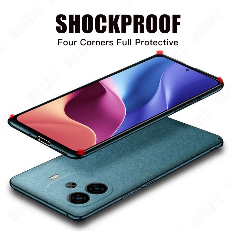 สําหรับ VIVO iQOO Z9 5G/iQOO Z9 Turbo/iQOO Z9 Turbo +/iQOO Z9 Turbo Plus เคสโทรศัพท์ Hard Sandstone พลาสติก Slim ฝาครอบป้องกันลายนิ้วมือ Frosted กลับกรณี SYKD01 ราคา ถูกที่สุด ดีลบีเคเค แกลเลอรีภาพที่ 2