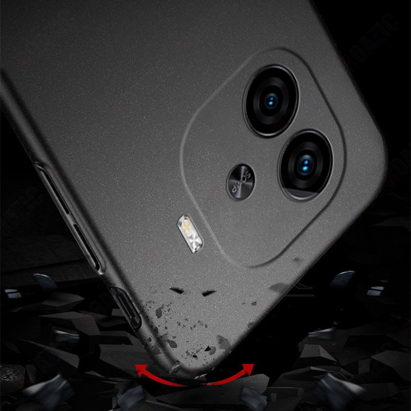 สําหรับ VIVO iQOO Z9 5G/iQOO Z9 Turbo/iQOO Z9 Turbo +/iQOO Z9 Turbo Plus เคสโทรศัพท์ Hard Sandstone พลาสติก Slim ฝาครอบป้องกันลายนิ้วมือ Frosted กลับกรณี SYKD01 ราคา ถูกที่สุด ดีลบีเคเค แกลเลอรีภาพที่ 3