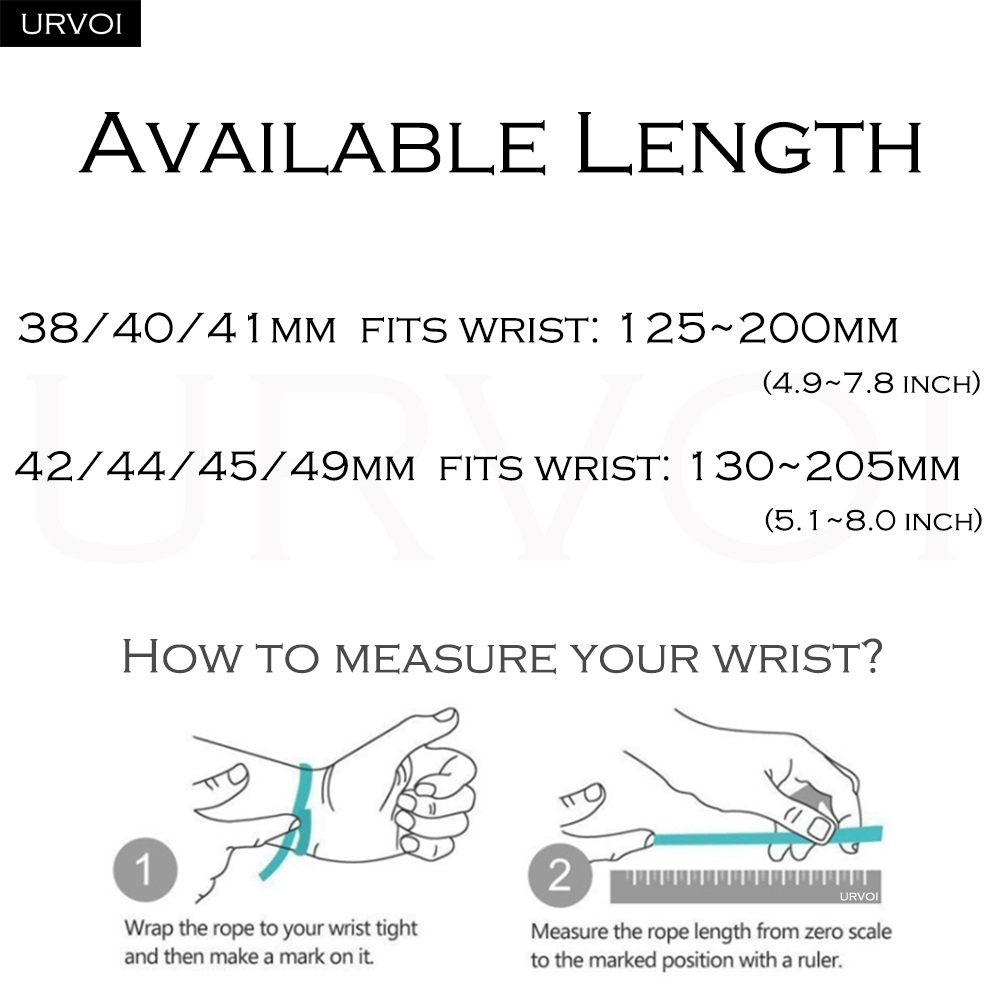 สายรัด URVOI สําหรับ Apple Watch Ultra 2 1 Series 9 876 SE 54 AP สายซิลิโคนสําหรับ iWatch สายรัดข้อมือทนทาน breathable สีคู่