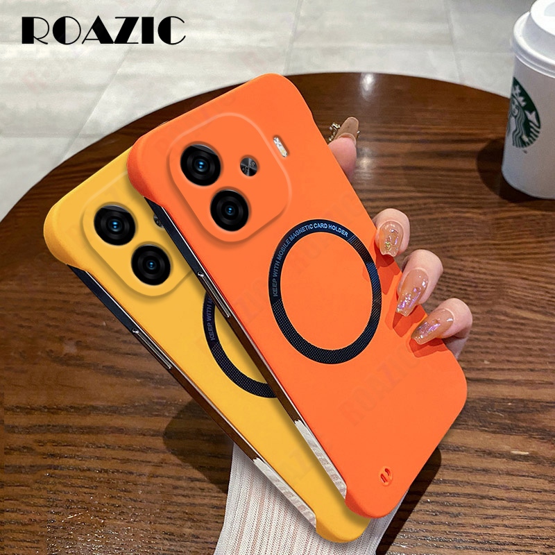 เคสโทรศัพท์ไร้กรอบสําหรับ VIVO iQOO Z9 5G/iQOO Z9 Turbo Colorful Ultra-thin Hard PC ฝาหลัง Matte Skin Friendly ฝาครอบกล้องป้องกันกรณี SCX01