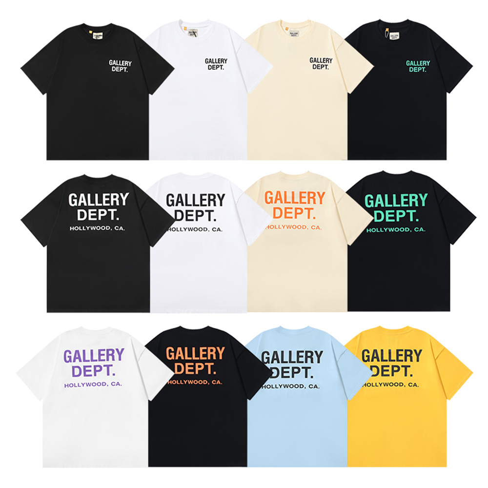 Gallery DEPT Tees 1:1 พิมพ์ผ้าฝ้าย 100% เสื้อลําลองฤดูร้อนหลวมขนาดใหญ่ T เสื้อผู้ชายผู้หญิง