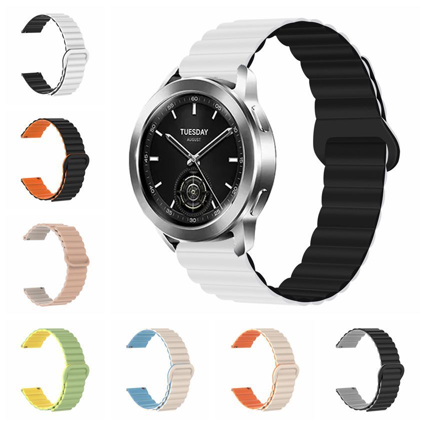22 มม.สายคล้องคอซิลิโคนสําหรับ Xiaomi Mi นาฬิกา global & Xiaomi นาฬิกา S3 S2 S1 Watch2 Pro นุ่มผู้ชายผู้หญิงสร้อยข้อมือกีฬา
