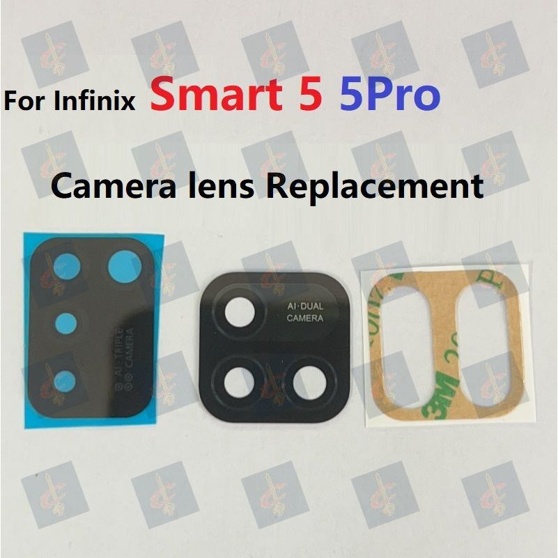 กระจก เลนส์กล้อง แบบเปลี่ยน พร้อมกาว สําหรับ infinix smart 5 Pro X657