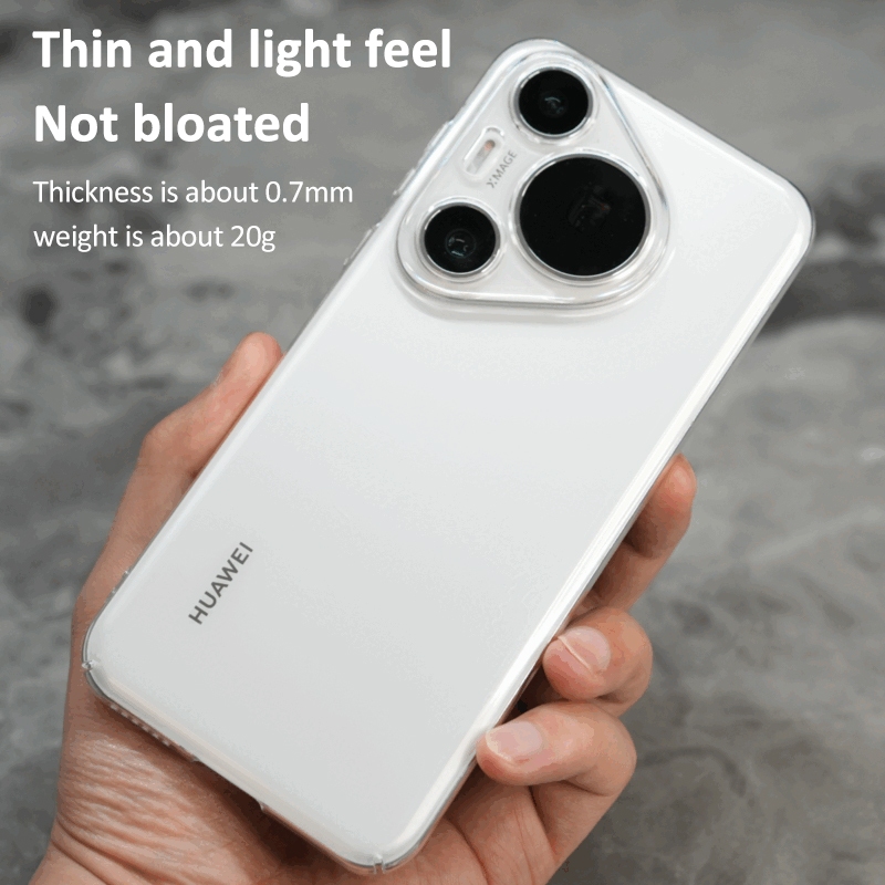 สําหรับ Huawei Pura 70 Pro Ultra Plus Casing No Yellowing Transparent Ultra-thin Hard PC Phone Case Cover