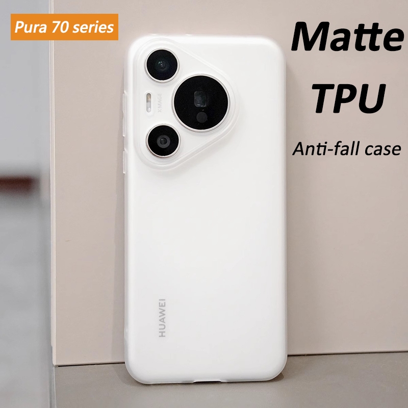 สําหรับ Huawei Pura 70 Pro Ultra Plus Casing Soft Translucent Matte Ultra-thin Phone Case Cover