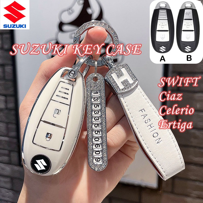 Suzuki รถ 2/3ปุ ่ มสําหรับ SUZUKI SWIFT Ciaz Celerio Ertiga TPU พวงกุญแจ