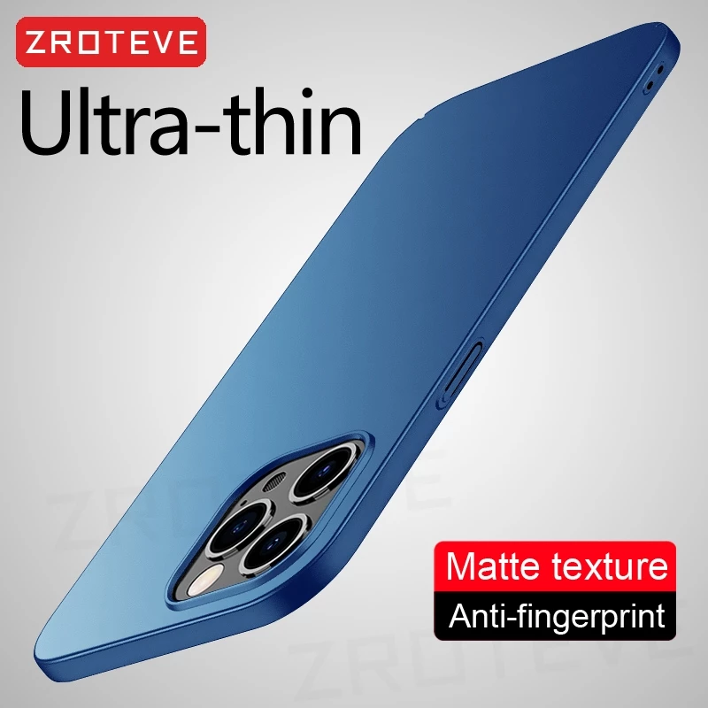 สําหรับiPhone 14 13 12 11 Pro MaxกรณีZROTEVEหรูหราUltra Slim Frosted Hard PCสําหรับiPhone14 iPhone13 Mini iPhone12 iPhone11 เคสโทรศัพท์