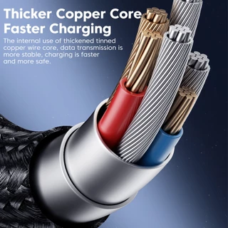 Toocki 4 In 1 USB To Type C/1OS Fast สายชาร์จสมาร์ทจอแสดงผลดิจิตอลสําหรับ Type C USB C ข้อมูลสายไฟ