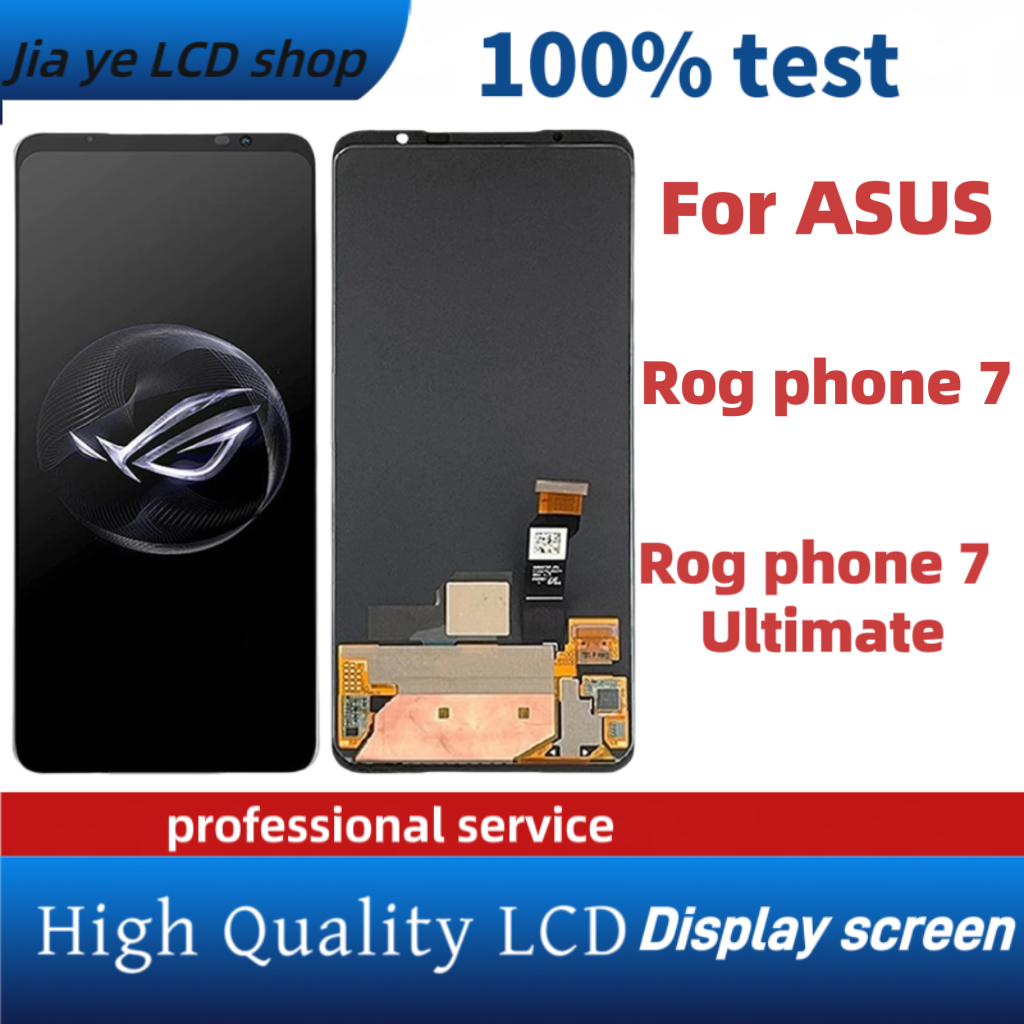 Original AMOLEDสําหรับAsus ROG 7 ROGโทรศัพท์7 ROGโทรศัพท์7 UltimateจอแสดงผลLCD Touch Screen Digitizer Assembly