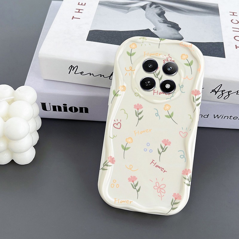 เต็มหน้าจอดอกไม้เล็กๆกันกระแทกเคสโทรศัพท์oppo Realme 13 4G 5G Realme 12 13 Pro Plus 5G Realme 12 + 13 + 5G Realme 12X 12 5Gโปร่งใสนุ่มกรณีป้องกันกรณี