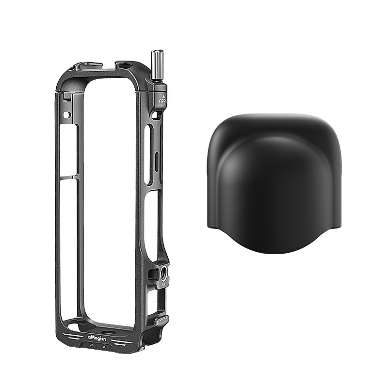 【ร้านไทย】aMagisn สําหรับ Insta360 X4 Quick Release กรงโลหะยูทิลิตี ้ กรอบรองเท ้ าเย ็ นแนวนอนสําหรับ Insta 360 X4 อุปกรณ ์ เสริม