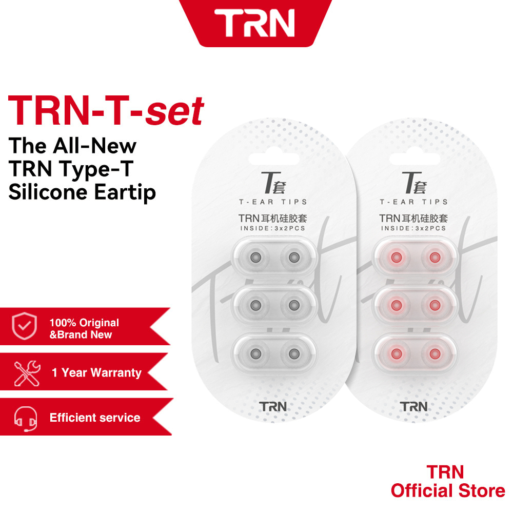 Trn T-ชุดซิลิโคน Eartips 3 คู่หูฟังชุดหูฟังหูฟังสําหรับ TRN KZ QKZ SIMGOT MOONDROP CCA TFZ หูฟัง