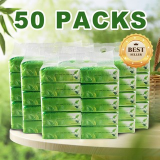 【Free Shipping】MUMMY BABY Organic green tea Facial Tissue Paper 4 ply （50 Packs）Tissue #ct011