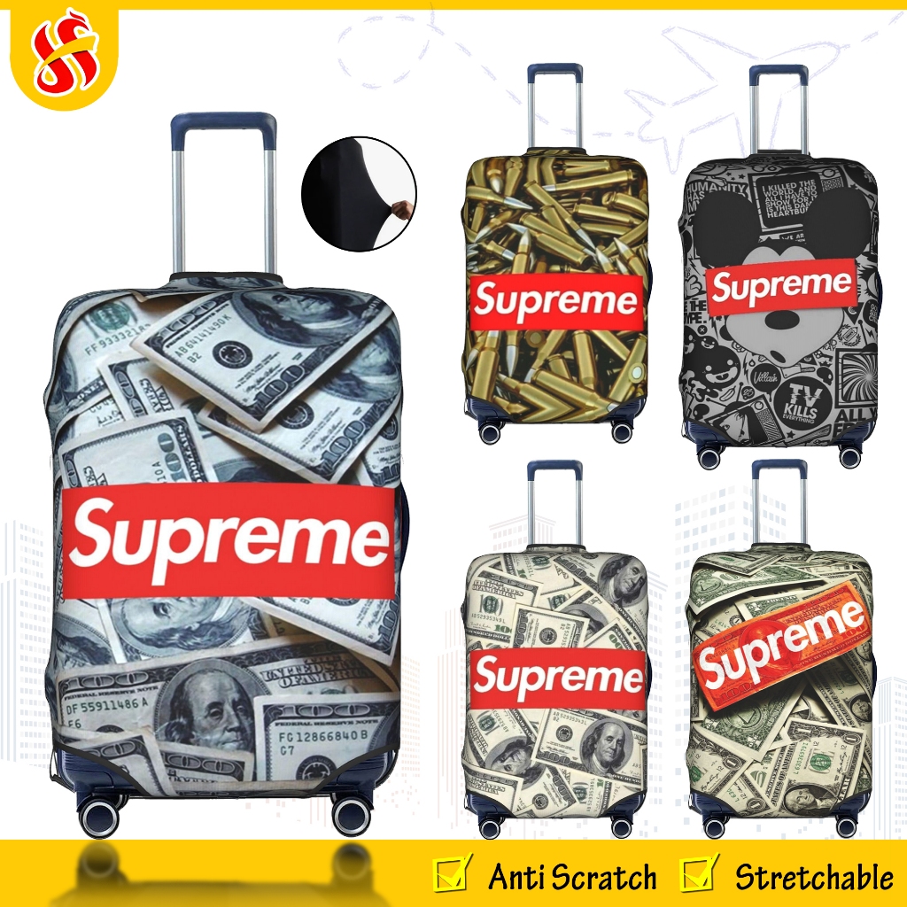 ผ้าคลุมกระเป๋าเดินทาง Supreme ผ้าสแปนเด็กซ์ แบบยืดหยุ่น ยืดหยุ่น Luggage Cover 18-32 นิ ้ ว DHS3