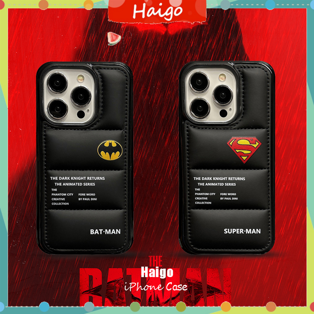 เคสโทรศัพท์พลาสติกแข็งลงแจ็คเก็ตคลาสสิก BATMAN ป้ายเหมาะสําหรับ iPhone 16 16PRO 16PROMAX 15PRO 15PROMAX 14 13 12 Mini 11 PRO MAX 6/6s 7/8plus SE2 X/XS XR XSMAX #HG6780