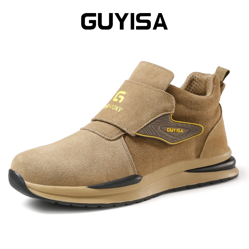 GUYISA รองเท้าเซฟตี้ รองเท้าทํางาน รองเท้าช่างเชื่อม รองเท้า CN37-45 F015