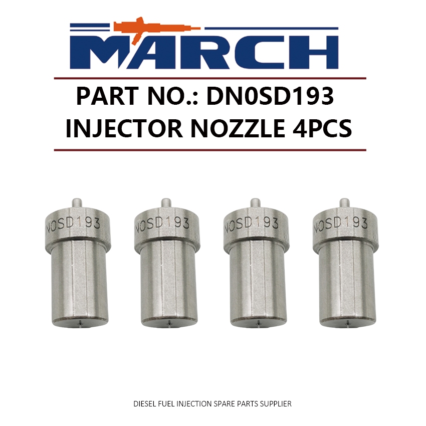 4 ชิ้นหัวฉีดน้ํามันเชื้อเพลิงหัวฉีดเคล็ดลับ DN0SD193 สําหรับ VW 1.5D 1.6D Fiat Ducato DNOSD193 10500
