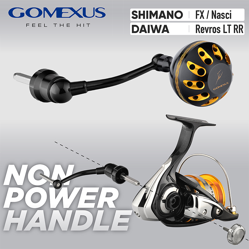 Gomexus 57mm non-power handle อุปกรณ์ตกปลา สําหรับ Shimano Sienna FX Nasci Daiwa Revros LT RR รอกตกป