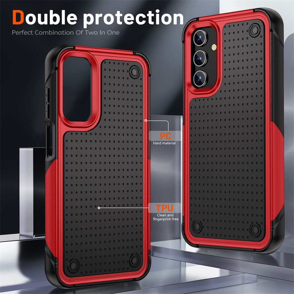 Military Grade Shockproof Phone Cover for Samsung Galaxy A15 A24 A25 A14 A54 A33 A53 A73 A22 A32 A23 Elegant Series Protection Case