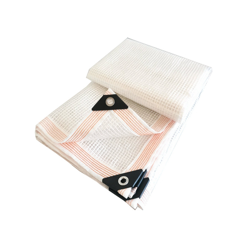 0.35 มม.160GSM นั่งร้านตารางผ้าตาข่ายเสริม Gazebo PE ผ้าใบระเบียงกันน้ํารั้วหน้าจอ Tarp Cover