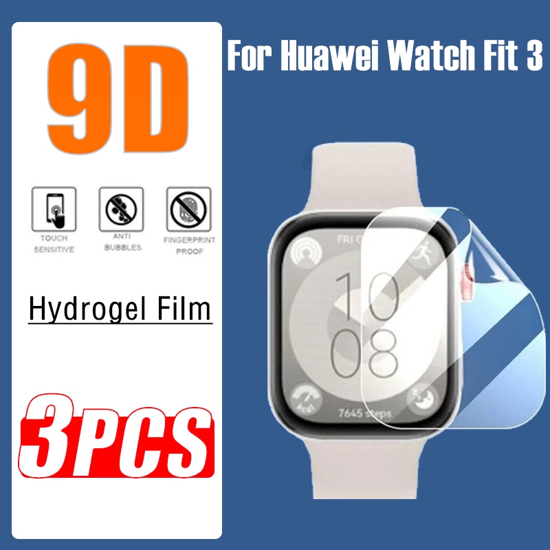 1/3PCS ฟิล์มนุ่มสําหรับ Huawei นาฬิกา Fit 4 4Pro 3 คลุมทั้งหมดป้องกันหน้าจอสําหรับ Huawei นาฬิกา Fit3 Fit4 Pro Hydrogel ฟิล์ม