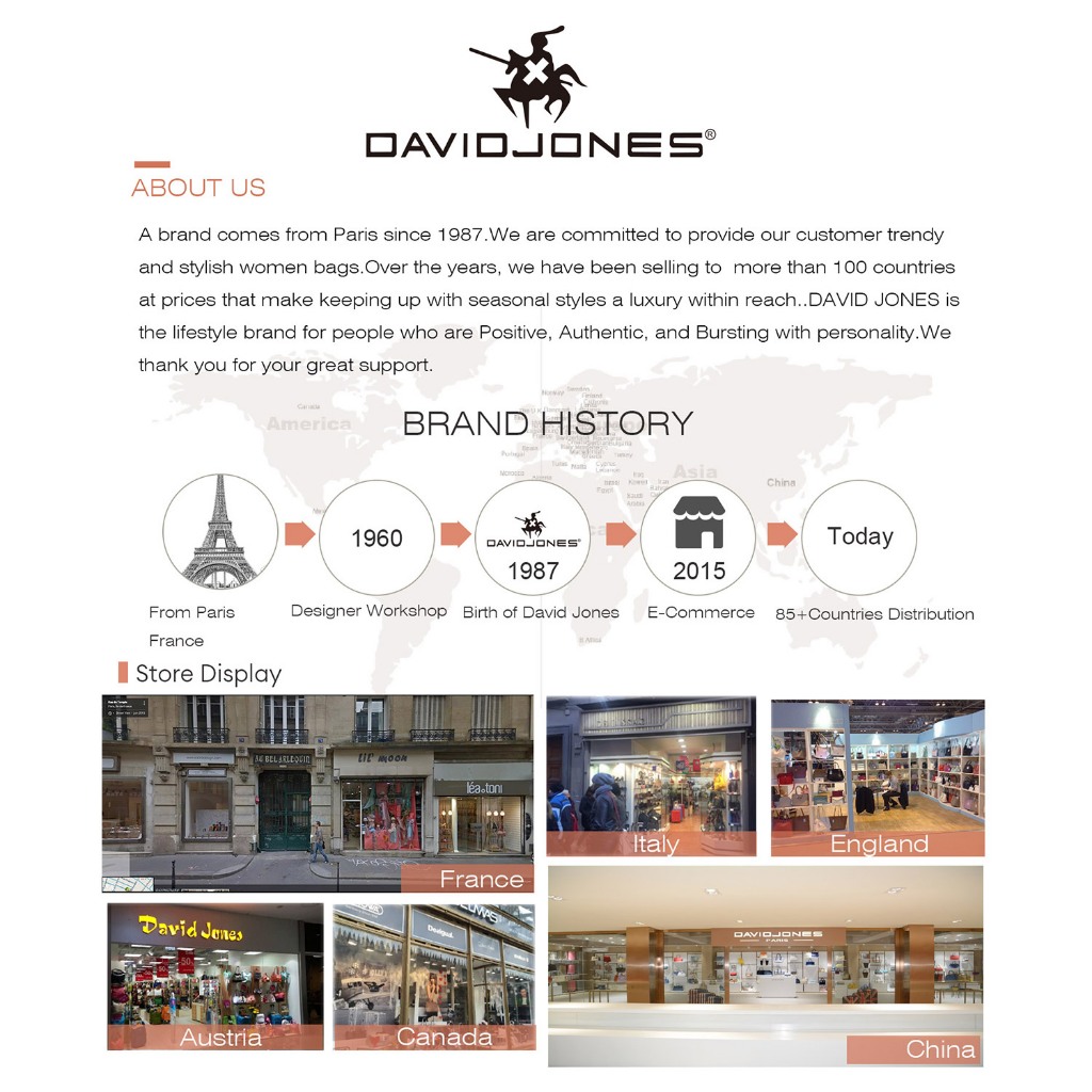 David Jones Paris 2024 Spring Summer New Collection Designer Mens Cossbody Bags หนัง pu Solid Medium bag