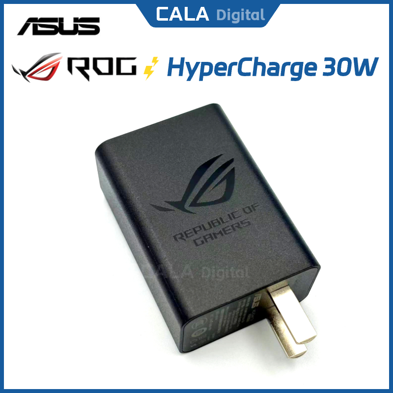 Original ASUS ROG 30W/18W Fast Hyper ชุดชาร์จ Travel Charger อะแดปเตอร์ ROG โทรศัพท์ 2 3 5 5s 6 7 RO