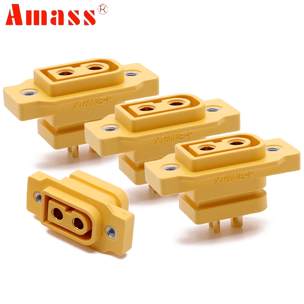 5pcs Amass XT60 XT60NE-F XT60NE DC500V 20A ปลั ๊ กชุบทองแบตเตอรี ่ สําหรับ Rc FPV Drone เครื ่ องบิน