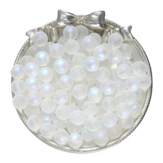 St.kunkka 8/10mm สีขาว Moonlight Frosted ลูกปัดแก ้ วสีขาวสํ…