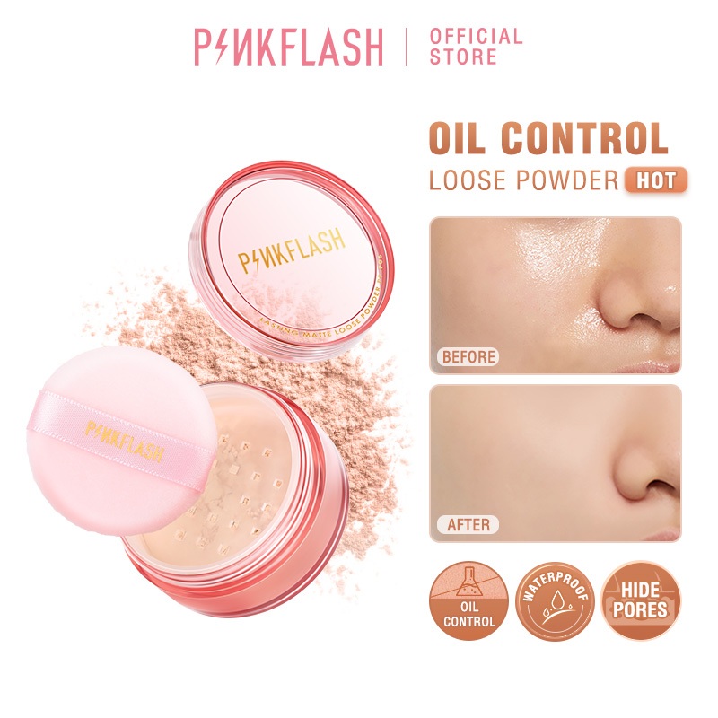 Pinkflash # Ohmyself แป้งฝุ่นควบคุมความมัน