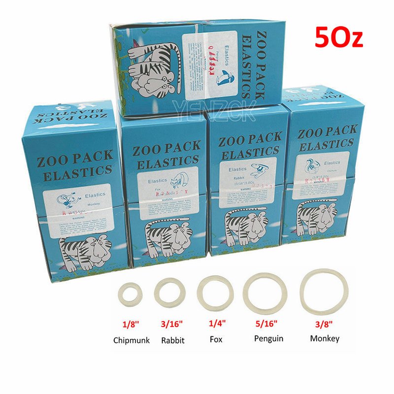 5000 ชิ ้ น/Box Elastics Rubber Bands Zoo Pack 5OZ คุณภาพสูง