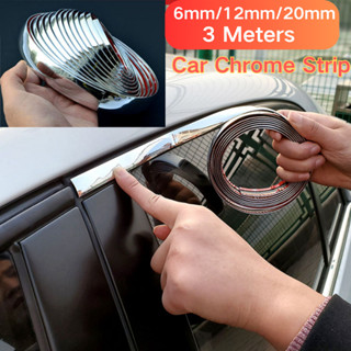 สติกเกอร์โครเมี่ยม 3 เมตร สําหรับตกแต่งขอบประตู หน้าต่างรถยน…